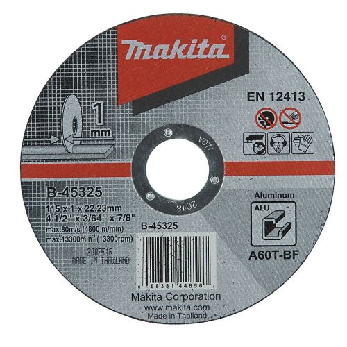 MAKITA Aluminium-Trennscheibe 115x1x22 mm B-45325