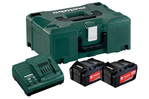 METABO Basisset (Ladegerät + Akkus) 18V / 2 x 5,2 Ah, ASC 30 - 36 V + Koffer 685065000