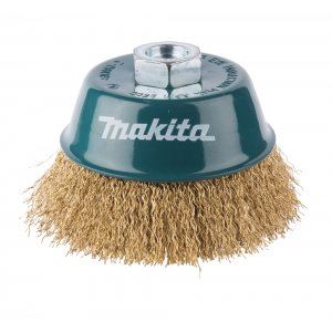 MAKITA Topfbürste aus Messingdraht, gewellter Draht 0,3 mm, 100 mm D-39805