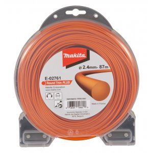 MAKITA Schnur Nylon Plus 2,4 mm, 87 m, orange, rund E-02761