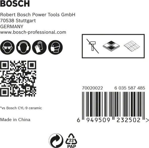 BOSCH EXPERT HEX-9 HardCeramic 5 mm Packung 5 Stück 2608900598