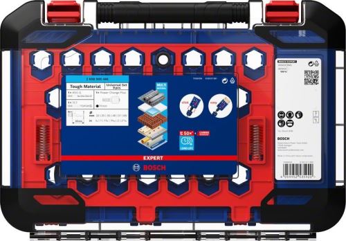 BOSCH EXPERT Locher-Set Tough Material 22-68,9-tlg. 2608900446